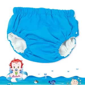Baby Swim Nappy Diaper Cover Swimwear Cloth Nappies Swimming Trunks Pool Pants Infant Toddler Kids Boys Girls Solid Panties