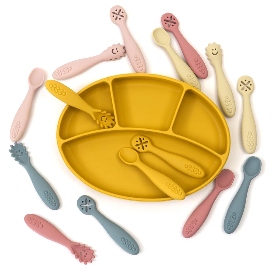 3PCS Cute Baby Learning Spoons Utensils Set Newborn Feeding Spoon Set Toddler Scoop Weaning Cutlery Children‘s Tablewar - Image 2