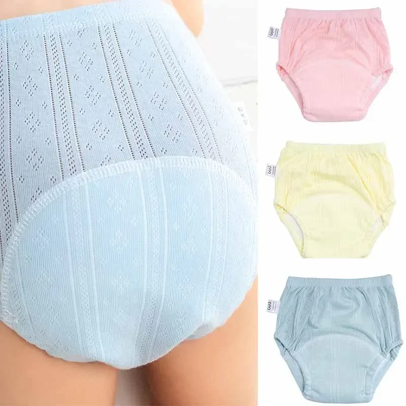 3pcs/lot Newborn Training Pants Cotton Thin Summer Baby Shorts Washable Boy Girls Cloth Diapers Reusable Nappies Infant Panties - Image 2