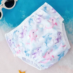 1pc Baby Swim Diapers Reuseable Washable & Adjustable for Swimming Lesson & Baby Shower Gifts Cloth Diapers Pool Pant