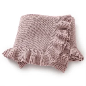 Dual-Use Baby Blankets Newborn Infant Kids Boys Girls Solid Knit Stroller Nursery Travel Bed Cradle Quilts 90*70cm Receiving Mat