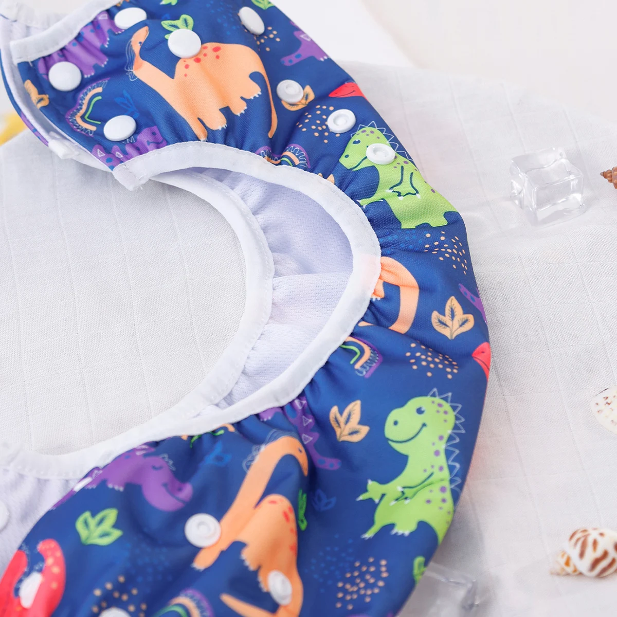 HappyFlute 1PCS Animal Prints Baby Waterproof Cloth Diapers Pool Pant Swimming Diaper Cover Washable&Adjustable Diaper - Image 4