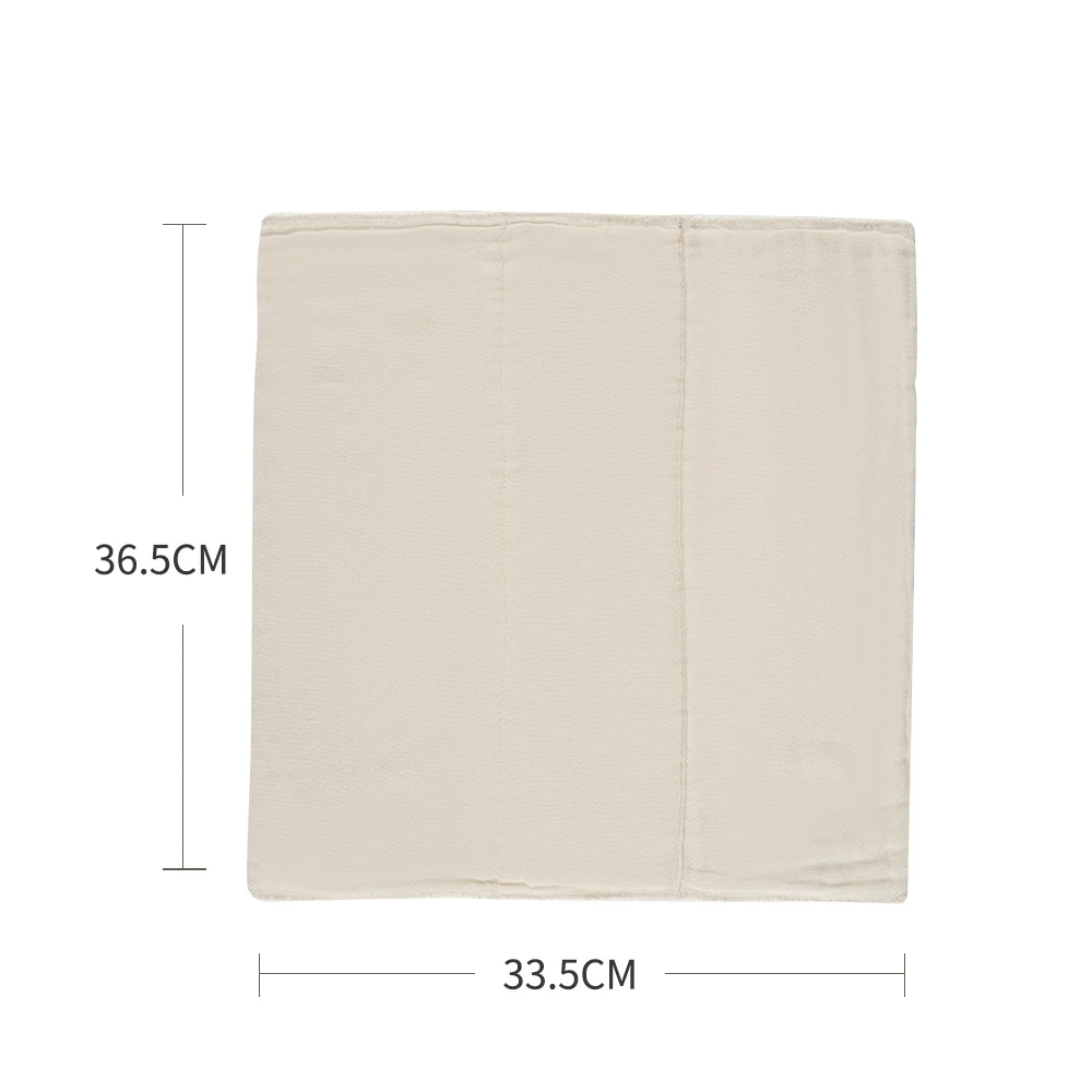 Elinfant 10PCS Lot 100% Soft Unbleached Cotton Softness Dry Fast Absorbency Baby Prefold Cloth Diaper Insert - Image 5