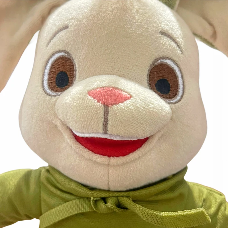 Cute Bunny Plush Toy Cartoon Rose Floral Rabbit Soft Pink Stuffed Animal Baby Huggable Doll Nursery Decor Kawaii Girls Kids Gift - Image 2