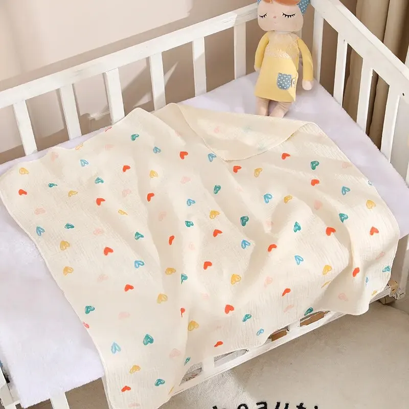 Baby Receive Blanket for Newborn Cotton Muslin Swaddle Blanket Bedding Infant Bath Towel Baby Items Mother Kids - Image 5