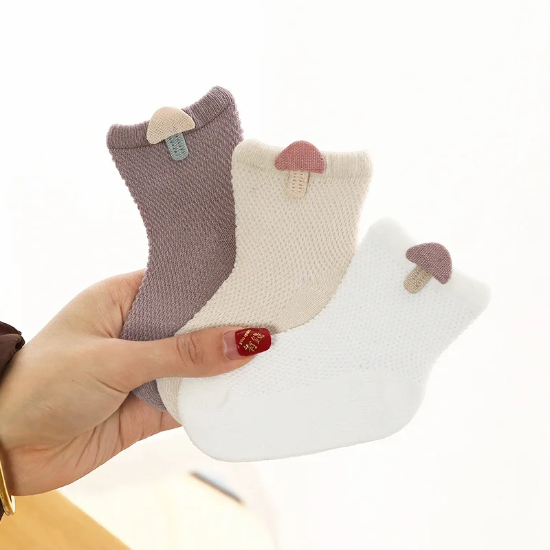 3Pairs/set Baby Girl Boy Socks Newborn Summer Mesh Thin Infant Toddler Socks For Girls Boys Solid Casual Children Sock 0-5Years - Image 6