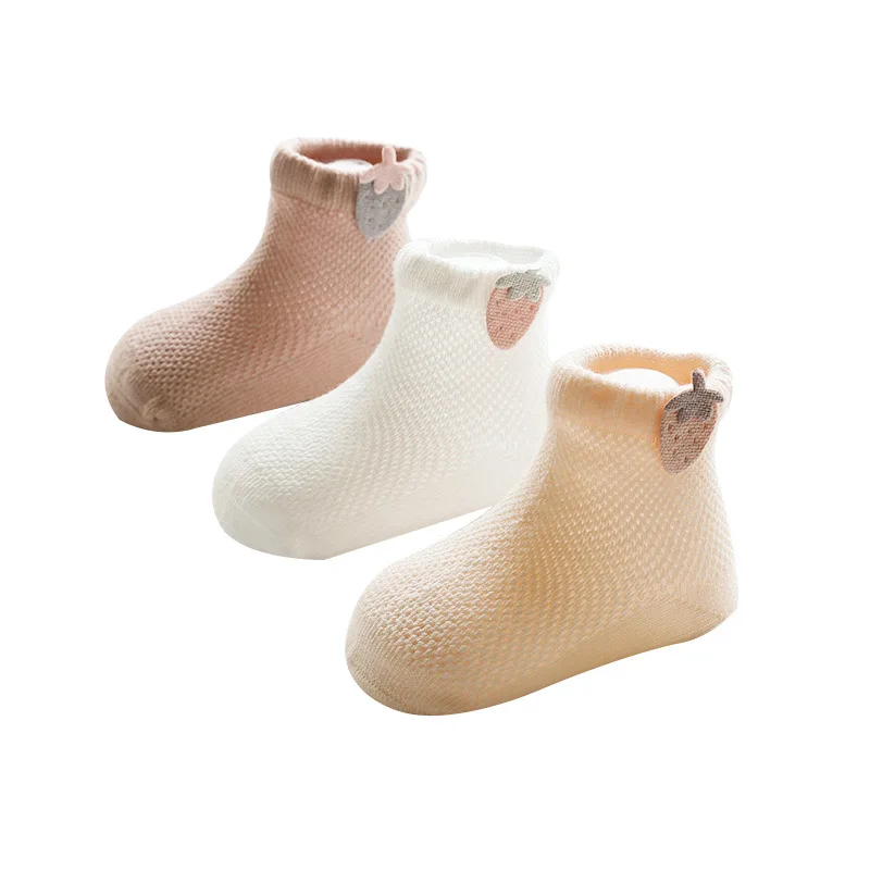 3Pairs/set Baby Girl Boy Socks Newborn Summer Mesh Thin Infant Toddler Socks For Girls Boys Solid Casual Children Sock 0-5Years - Image 5