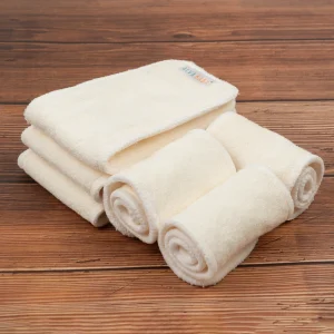 6pcs Newborn Bamboo Inserts ALVABABY Absorbent 4 layer Baby Newborn Diaper Insert Reusable Cloth Diaper Insert Newborn Size