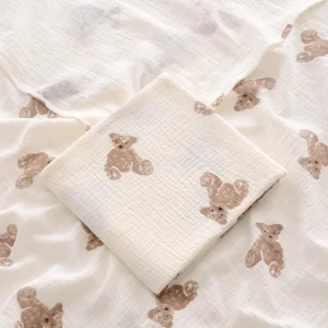 100X100cm Baby Receive Blanket for Newborn Cotton Muslin Swaddle Blanket Bedding Infant Bath Towel Baby Items Mother Kids