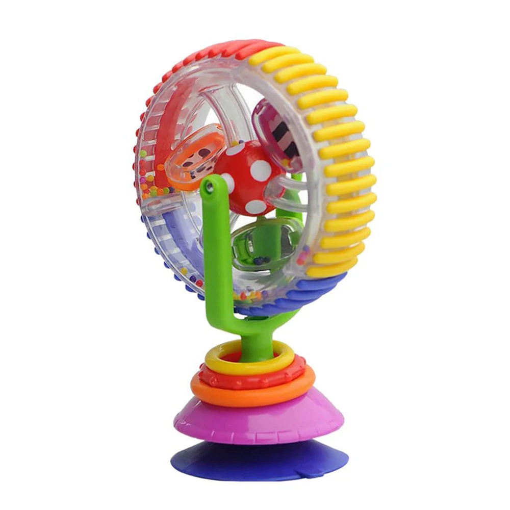 Baby Rotating Ferris Wheel Rattle with Suction Cup Rattle Toy Funny Feeding Plaything for Early Development Babies and Toddlers - Image 3