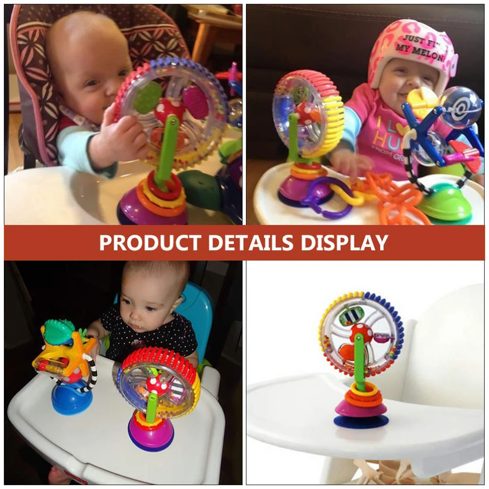Baby Rotating Ferris Wheel Rattle with Suction Cup Rattle Toy Funny Feeding Plaything for Early Development Babies and Toddlers - Image 6