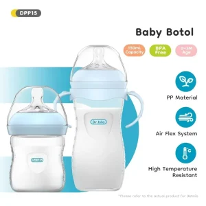 Baby PP Bottle 150/240/330ML Newborn Baby Bottle with Handle Milk BottleFeeding Baby Bottles Newborn Feeding Supplies BPA-Free