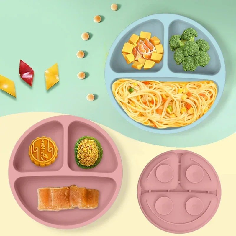 BPA Free Silicone Baby Feeding Set Sucker Bowl Dinning Plate Straw Cup Spoon Forks for Kids Baby Tableware Children Dishes - Image 4
