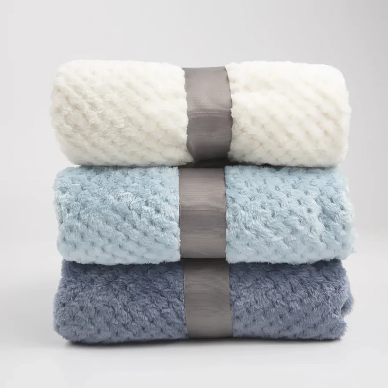 Baby Blanket Soft Fleece Infant Thick Quilt Bedding Swaddle Wrap Blanket Warm Newborn Stroller Sleep Cover Nursery Thermal Gift - Image 4