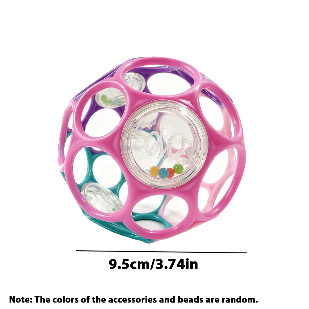 Soft Baby Grasping Ball Rattles with Bell Ball Early Education Educational Sensory Toy Random Color) - Image 6