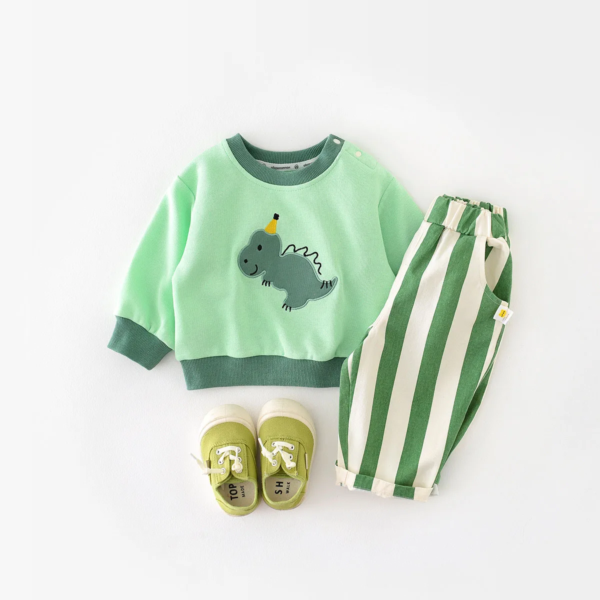 MILANCEL Spring New High Waist Cool Kids Baby Stripe Pants Korean Style Casual Children School Trousers Outwear Clothing - Image 3
