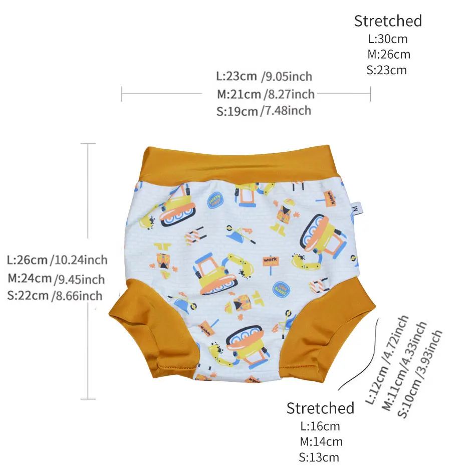 New Arrival Eezkoala Leakproof Swimming Diaper Newborn Baby High Waist Swim Nappies Washable Sunproof Baby Swimwear Cloth Nappys - Image 4