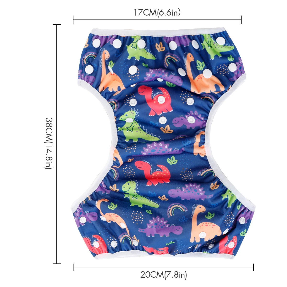 HappyFlute 1PCS Animal Prints Baby Waterproof Cloth Diapers Pool Pant Swimming Diaper Cover Washable&Adjustable Diaper - Image 2
