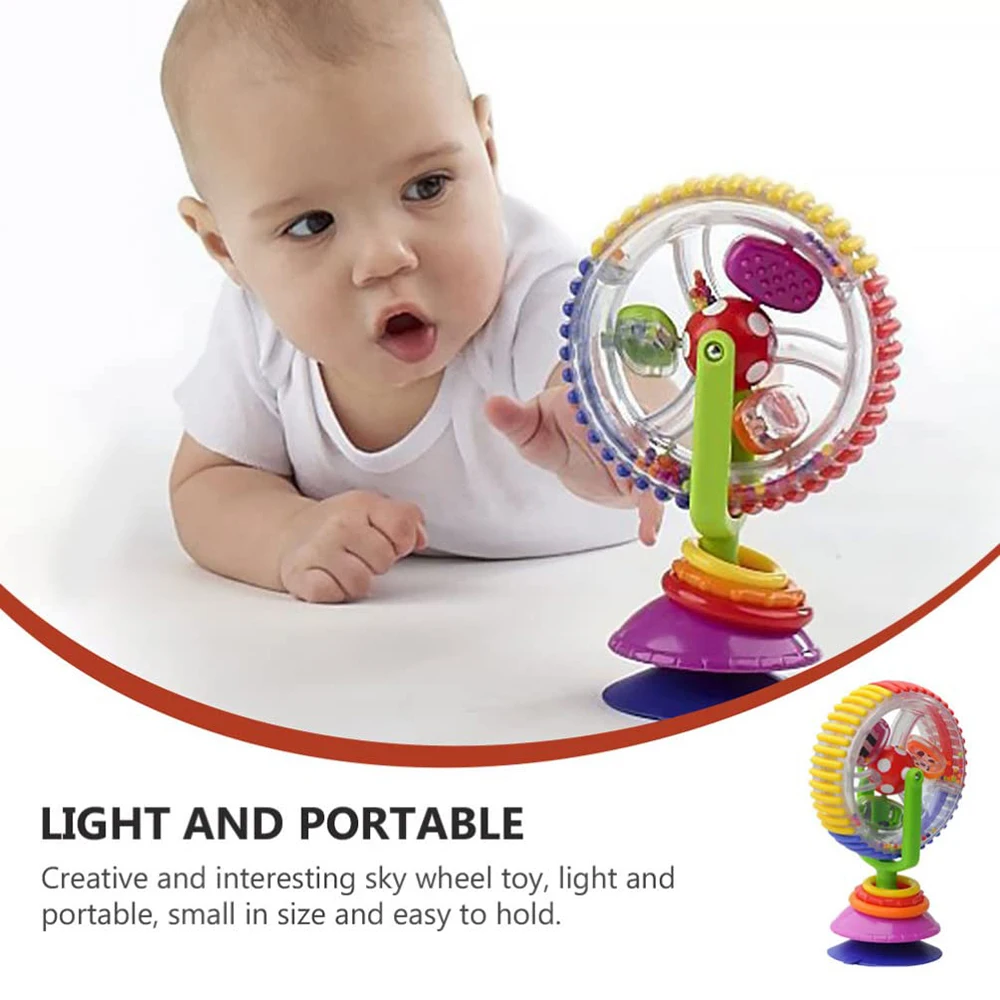 Baby Rotating Ferris Wheel Rattle with Suction Cup Rattle Toy Funny Feeding Plaything for Early Development Babies and Toddlers - Image 5
